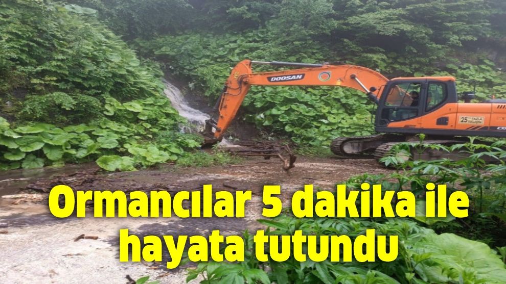 Ormancılar 5 dakika ile hayata tutundu