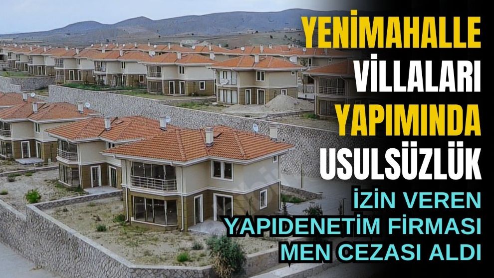 Villa yapımında usulsüzlük