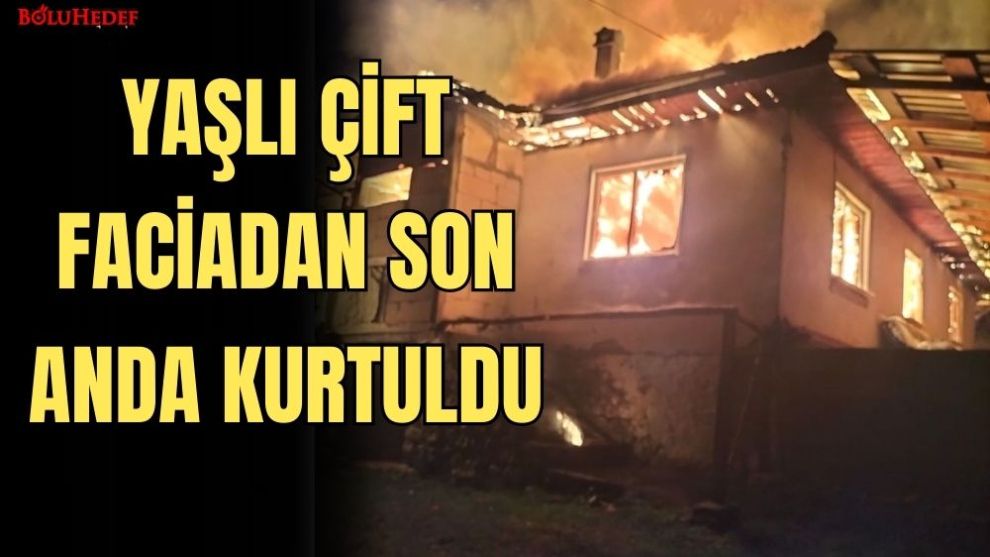 YAŞLI ÇİFT FACİADAN SON ANDA KURTULDU