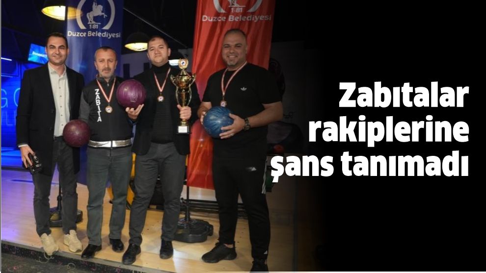 Zabıtalar rakiplerine şans tanımadı