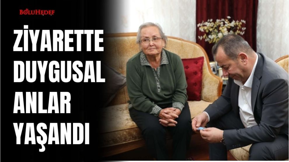 ZİYARETTE DUYGUSAL ANLAR YAŞANDI