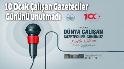 10 Ocak Çalışan Gazeteciler Gününü unutmadı