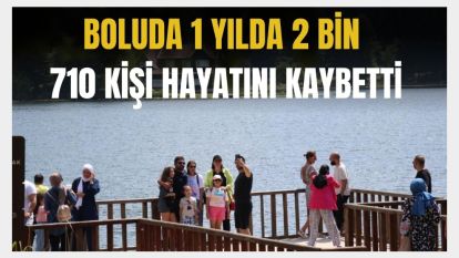 Bolu'da bir yılda 2 bin 710 kişi hayatını kaybetti