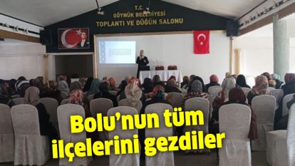 Bolu'nun tüm ilçelerini gezdiler