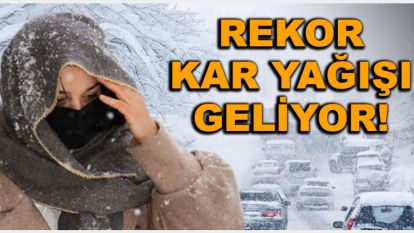 Bolu'ya kar geliyor…