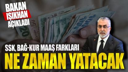 Çalışma Bakanı Vedat Işıkhan Emekli aylıkları farklarının ne zaman yatacağımı açıkladı