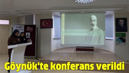 Göynük'te konferans verildi