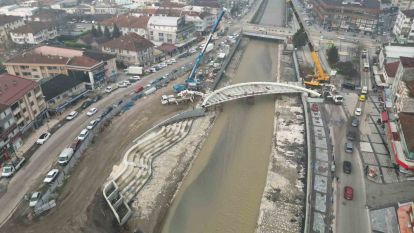 Asar Çayında ki yay köprüler ortaya çıkıyor