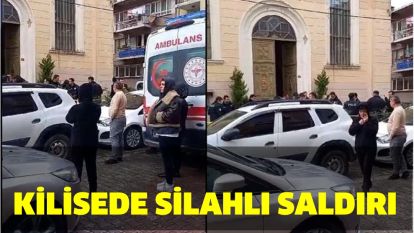 İstanbul Sarıyer'de Santa Maria İtalyan kilisesinde, pazar ayini sırasında silahlı saldırı oldu.