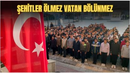 Türkiye'de tüm okullarda şehitlerimiz için 1 dakikalık saygı duruşunda bulunuldu