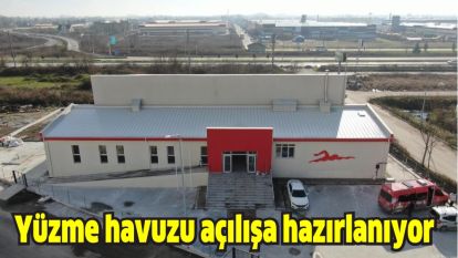 Yüzme havuzu açılışa hazırlanıyor