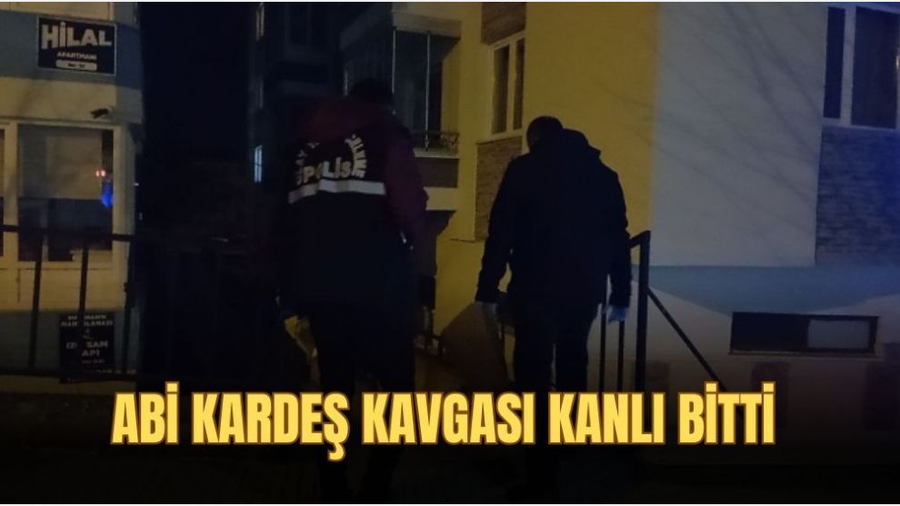 Ağabey ve kardeşin kavgası kanlı bitti