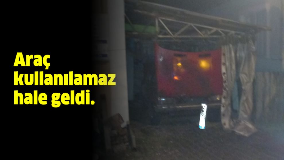 Araç kullanılamaz hale geldi.