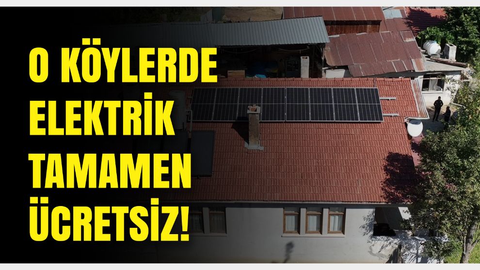 Bolu Orman Bölge Müdürlüğü açıkladı: Bolu'da 2 köyde artık elektrik ücretsiz