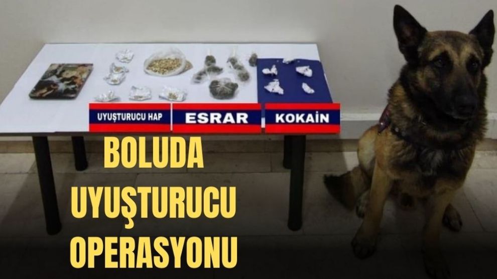 Bolu'da uyuşturucu operasyonu