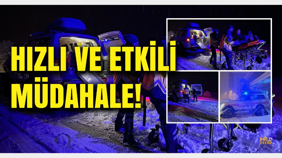 Gerede'de Hipertansif Atak Geçiren Vatandaşa Hızlı Müdahale