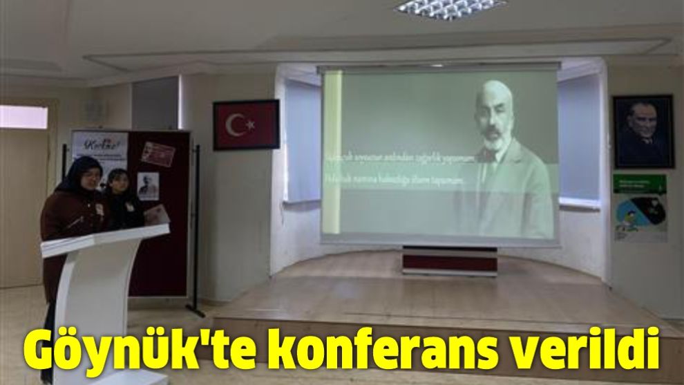 Göynük'te konferans verildi