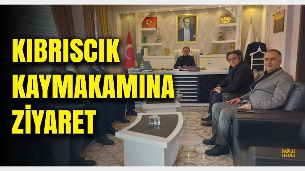 Kıbrıscık İlçesinde, Milli Eğitim Müdürlüğü kaymakamı makamında ziyaret etti.