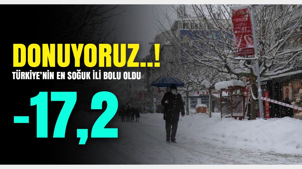 Meteoroloji Genel Müdürlüğü kayıtlara göre Bolu, Türkiye'nin en soğuk ili oldu
