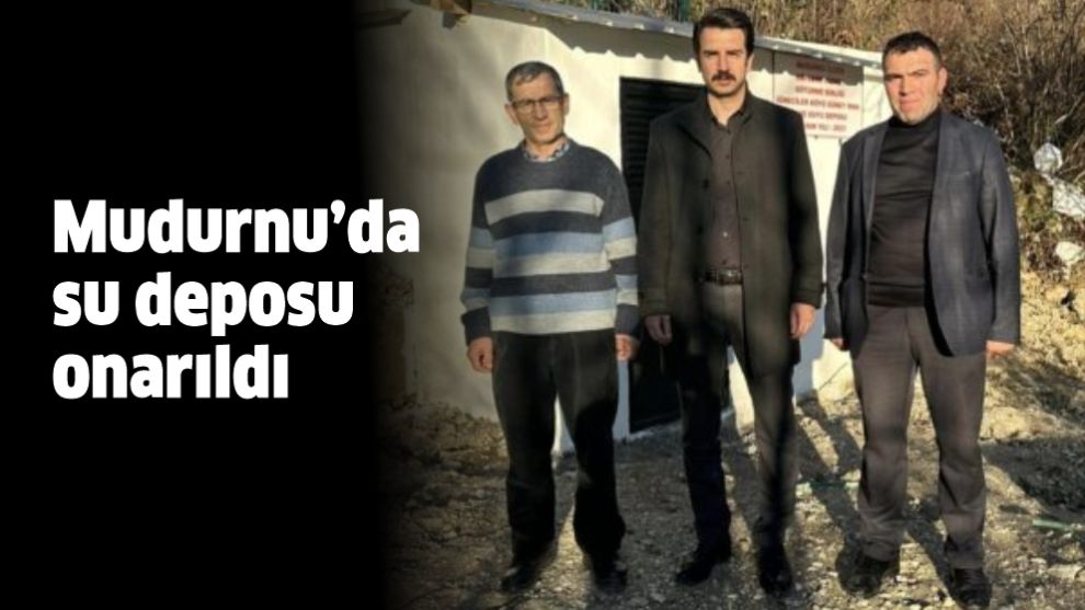 Mudurnu'da su deposu onarıldı