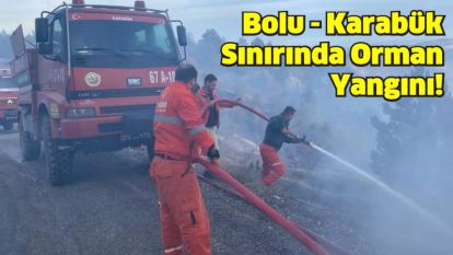 Bolu - Karabük Sınırında Orman Yangını!