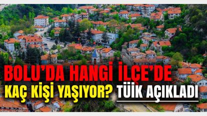 Bolu'da hangi ilçede kaç kişi yaşıyor? Merkez'deki yeni nüfus oranı belli oldu: TÜİK açıkladı