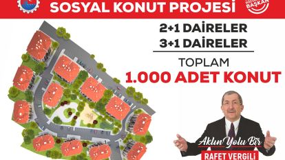 Başkan Vergili'den bin konutluk proje