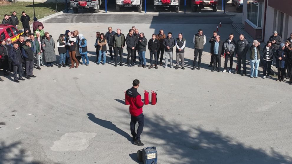 Bolu Belediyesi İtfaiye Ekipleri, Eğitim Amaçlı Uygulamalı Tatbikat Gerçekleştirdi