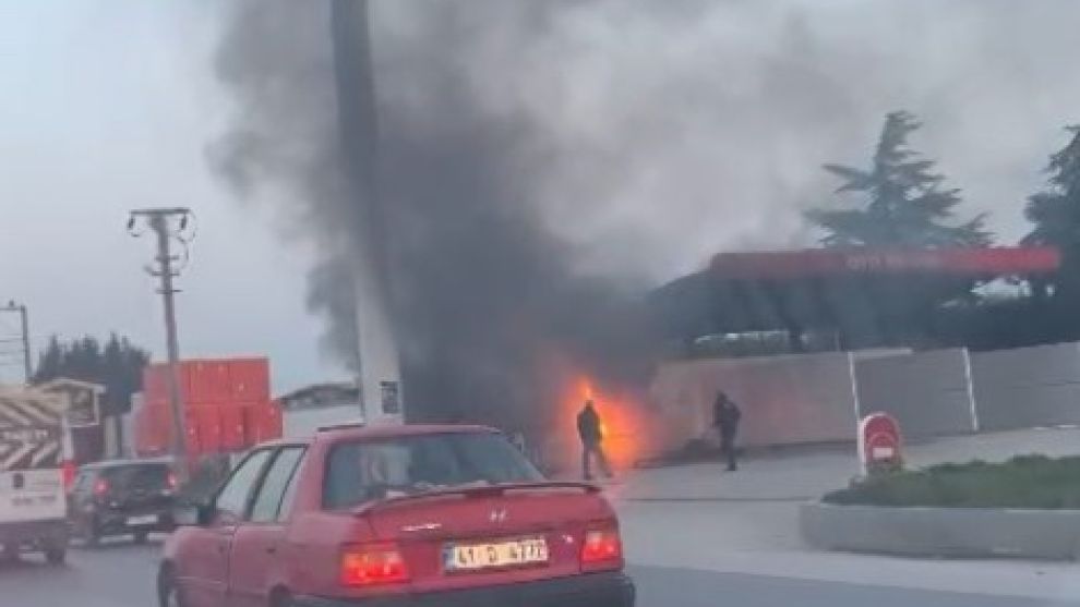 Akaryakıt istasyonunda facia son anda önlendi