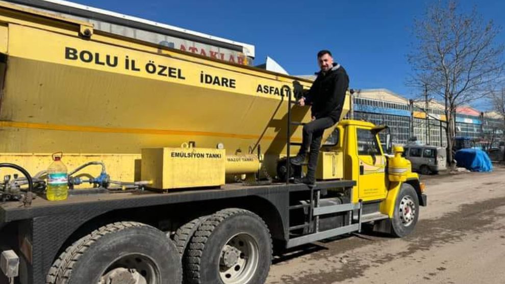 Yeniçağa Sanayi Çarşısını Bolu Özel İdaresi asfaltladı.