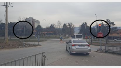 Bu trafik lambaları buraya oldu mu? Bolu'da ilginç görüntüler