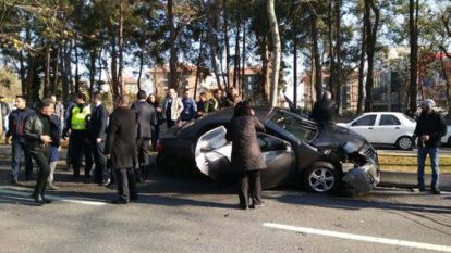 Cumhurbaşkanı Erdoğan'ın koruma ekibi trafik kazası geçirdi: 1 Polis Memuru şehit oldu