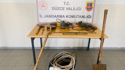 İzinsiz kazıya Jandarma engeli