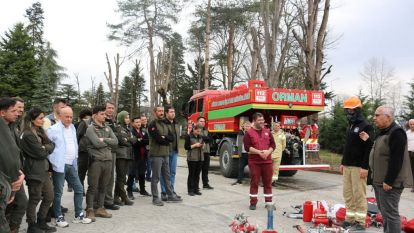 Orman yangınlarına karşı tatbikat