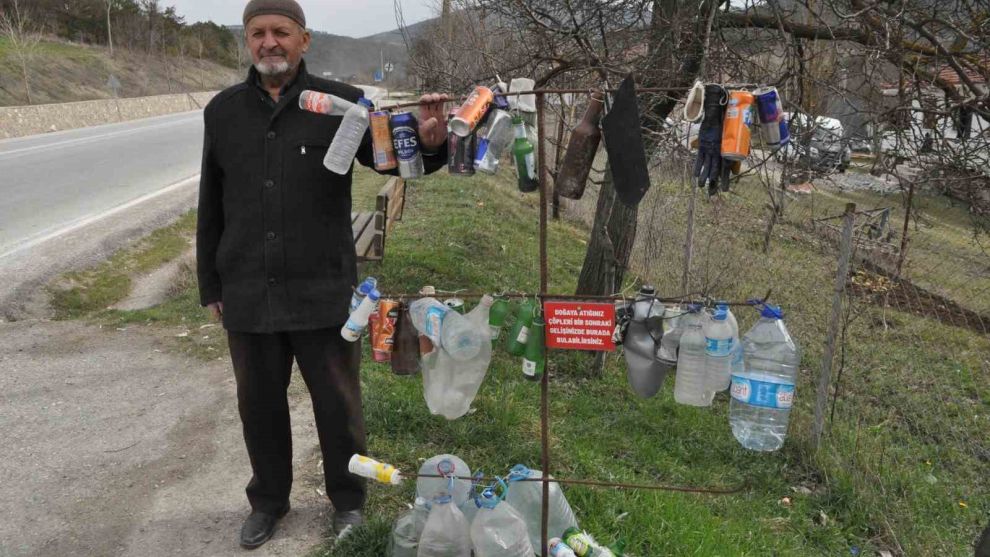 Çöp atanlardan bıktı, çareyi bu şekilde buldu