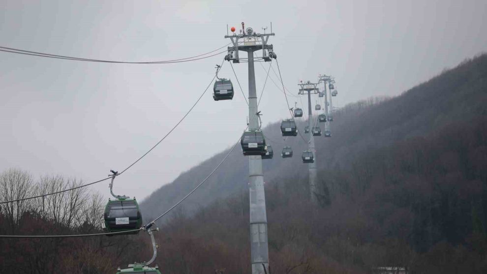 Kocaeli’nin 50 yıllık rüyası gerçek oldu, teleferik Kartepe’ye ulaştı