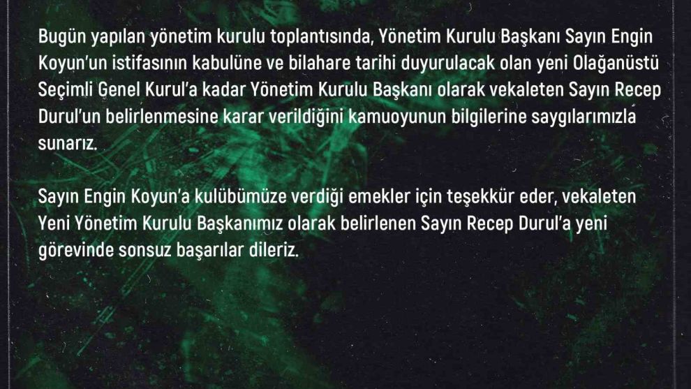 Kocaelispor'da karar çıktı: Olağanüstü kongreye gidilecek