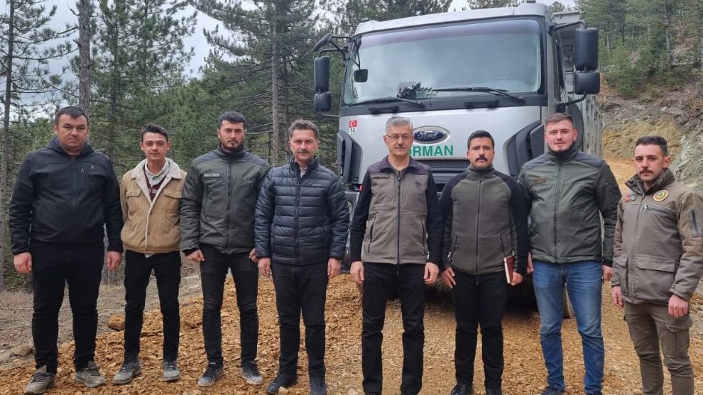 Mahmut Şentürk, yangın sezonu öncesi Mudurnu'da orman yollarını denetledi