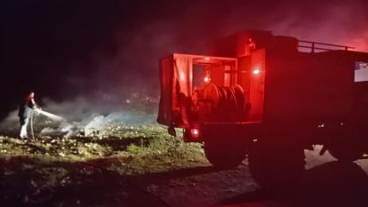 Aşağı Kuldan Köyü'nde Anız Saman Yangını Kontrol Altına Alındı