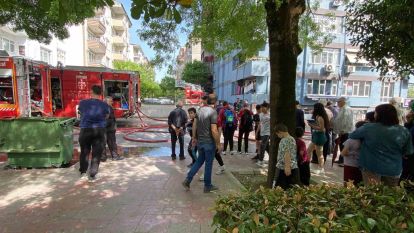 8 katlı binanın arka tarafında bulunan bahçede çıktı