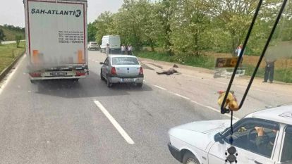 Duble yolda motosiklet ile tır çarpıştı: 1 ölü