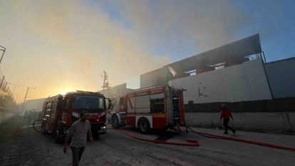 Madeni yağ fabrikasında korkutan yangın