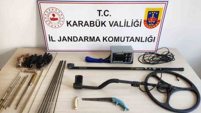 Safranbolu'da kaçak kazı yapanlara suçüstü