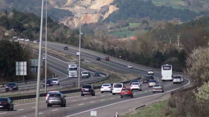 Tatilin son gününde TEM'in Bolu geçişinde trafik akıcı