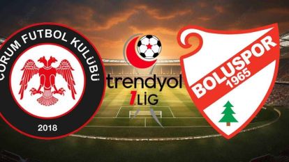 Boluspor - Çorum FK maçı ne zaman, saat kaçta ve hangi kanalda? (Trendyol 1. Lig)