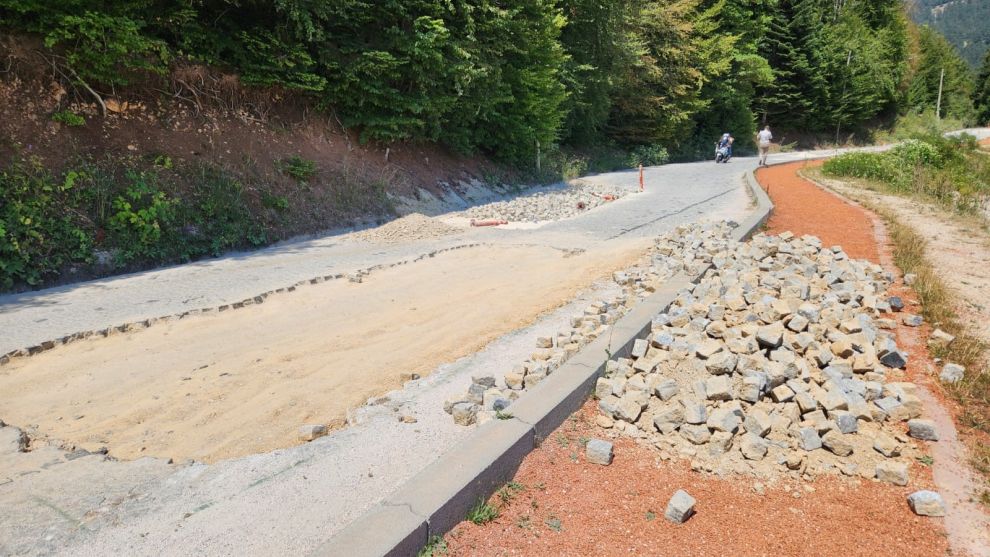 Bolu’nu doğa harikasının yolları güzelleştiriliyor