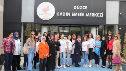 BBVden Zehra Taşman Kadın girişimciler hibe programı kapsamında Düzce Kadın Emeği Merkezi Ziyareti