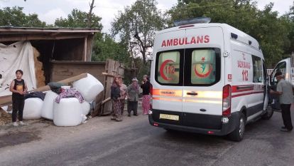 Römorkun tepesinden düştü, ağır yaralandı