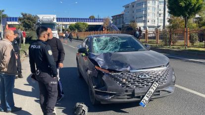 Bolu'da yola aniden çıkan 14 yaşındaki çocuğa otomobil çarptı