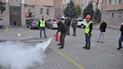 Mudurnulu vatandaşlara yangın eğitimi verildi